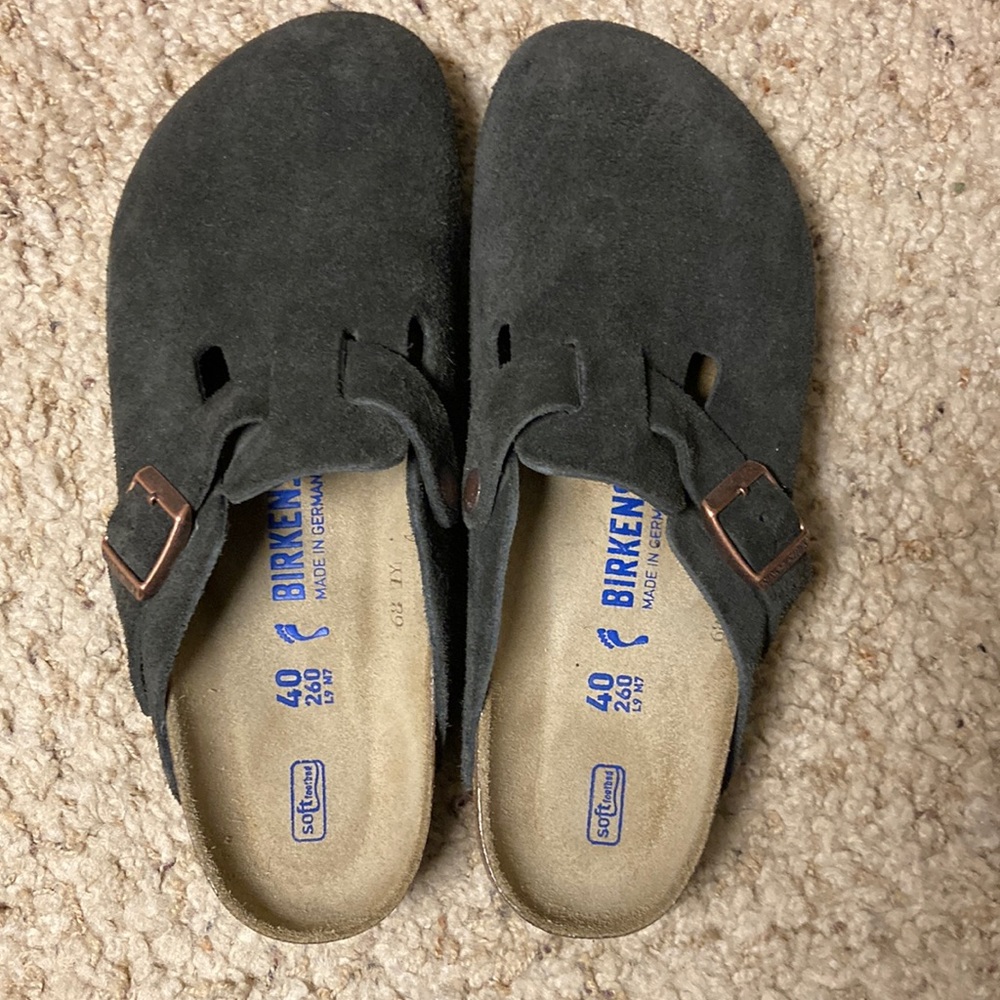 NWOB Birkenstock Boston soft footbed Mocha 40 EU narrow